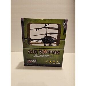 Air Victor 2CH Mini Infared Remote Control Helicopter Gray Camo NEW
